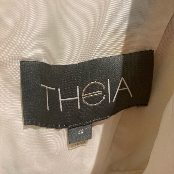 Theia Cocktail Floral Tulle Dress - Picture 2 of 2